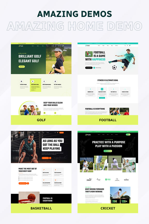 Fuzio - Sports Club WordPress Theme
